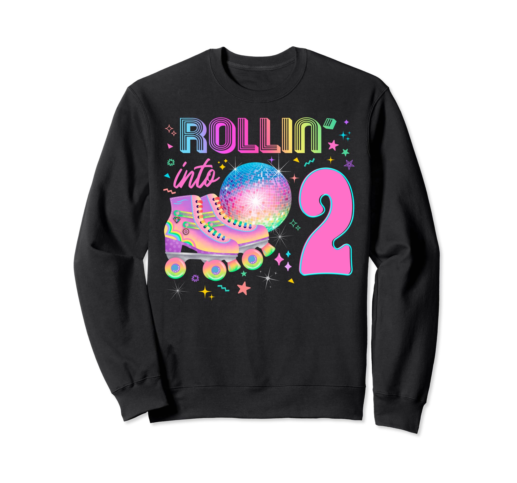 Roller Skates Party Skating 80S Sweatshirt - Fun Novelty Design for Adults - T-Shirt, Sweatshirt, Hoodie