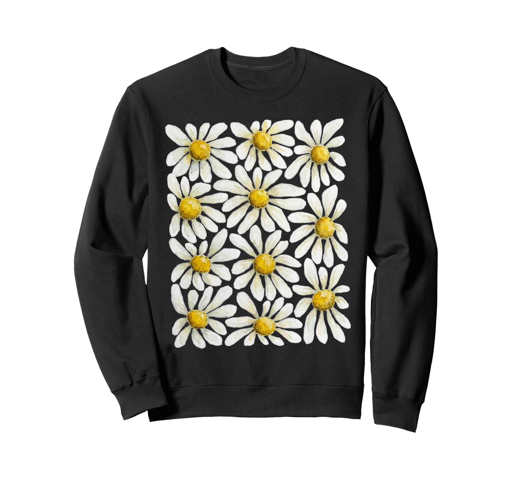 Daisy Flower Floral Botanical Sweatshirt - Casual Everyday Wear for Adults - T-Shirt, Sweatshirt, Hoodie
