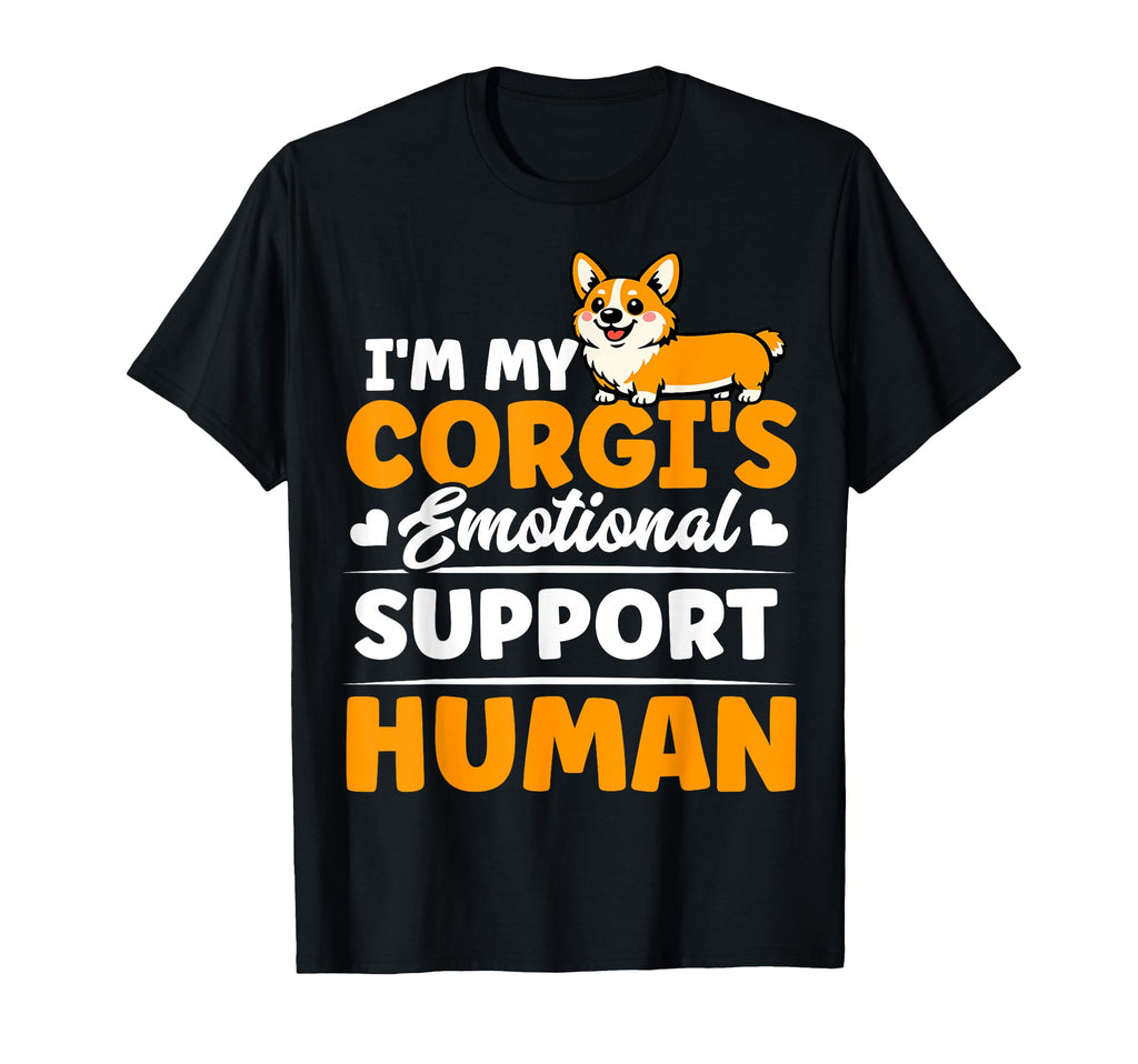Im My Corgis Emotional Support Human T-Shirt - Custom Art Print Men Women - T-Shirt, Sweatshirt, Hoodie