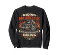 Motorcycle Biker Riding Sweatshirt - Casual Everyday Wear for Adults - T-Shirt, Sweatshirt, Hoodie