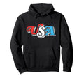 Usa Typography Patriotic 4Th July 80S Hoodie - Aesthetic Graphic Men Women - T-Shirt, Sweatshirt, Hoodie
