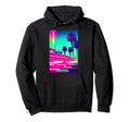 80S Synthwave Palms Vaporwave Hoodie - Minimalist Print for Adults - T-Shirt, Sweatshirt, Hoodie