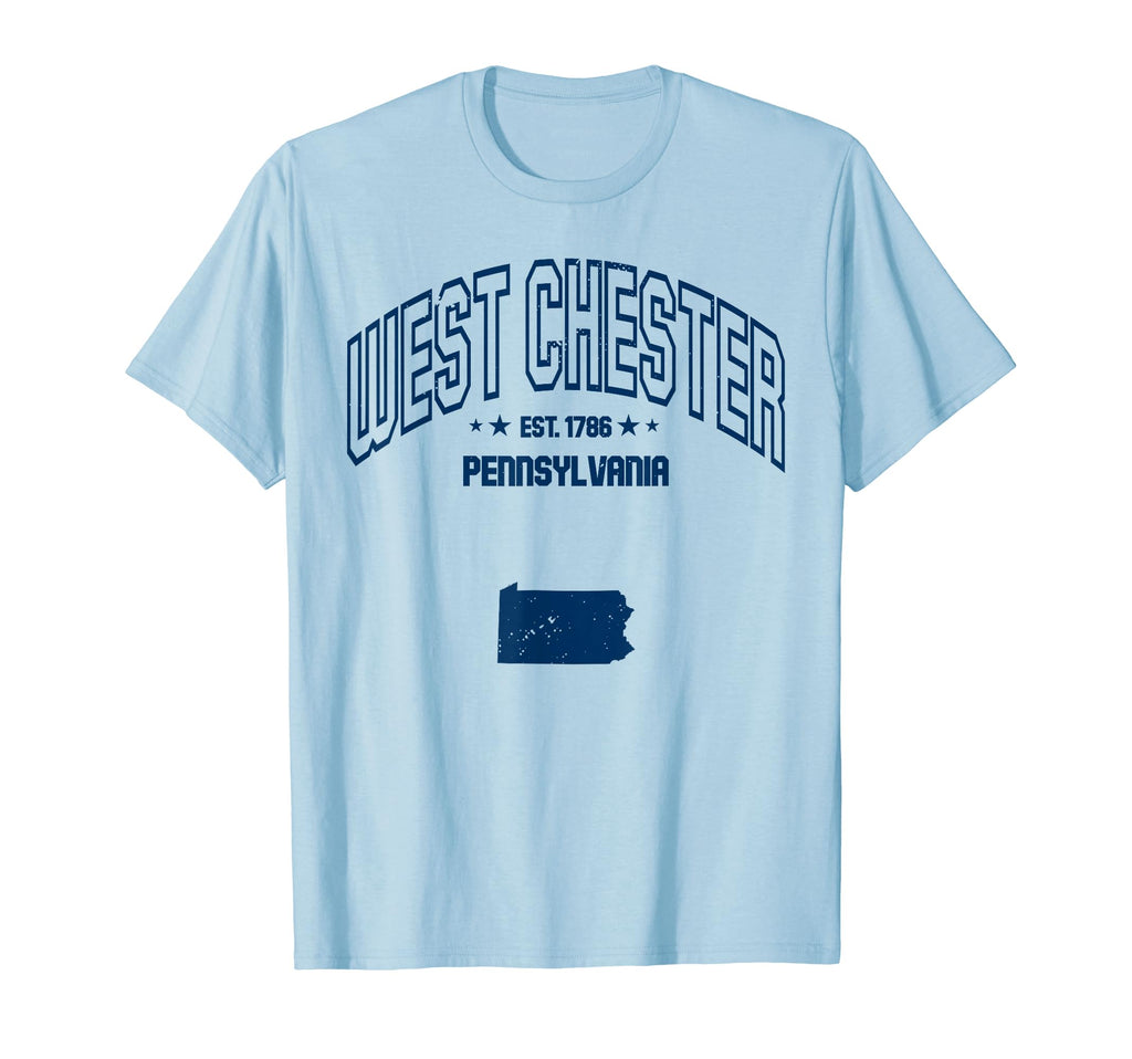 West Chester Pennsylvania Pa Throwback T-Shirt - Trendy Graphic Men Women - T-Shirt, Sweatshirt, Hoodie