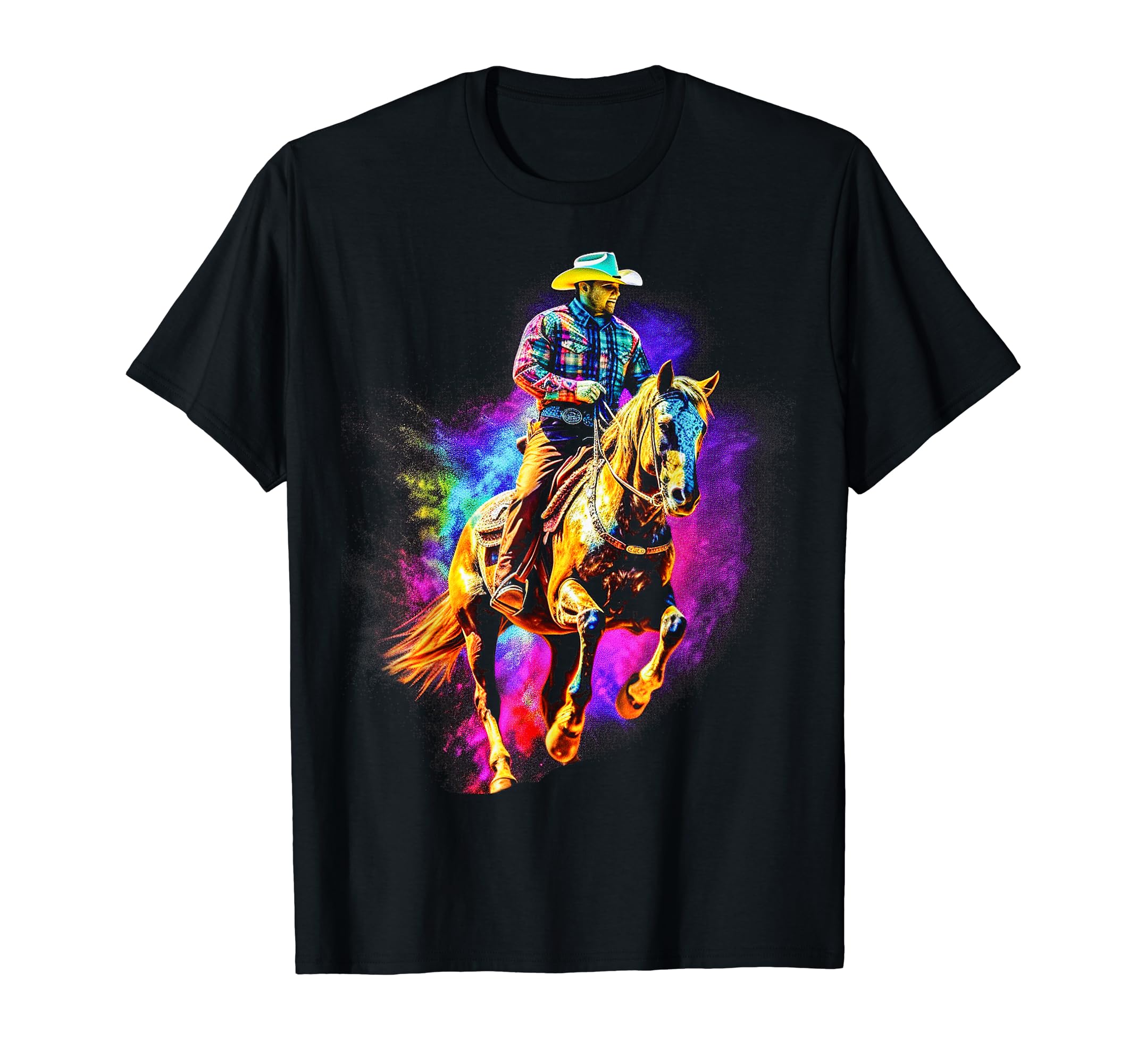 Cowboy Rodeo Horse Riding Usa T-Shirt - Casual Everyday Wear Men Women - T-Shirt, Sweatshirt, Hoodie