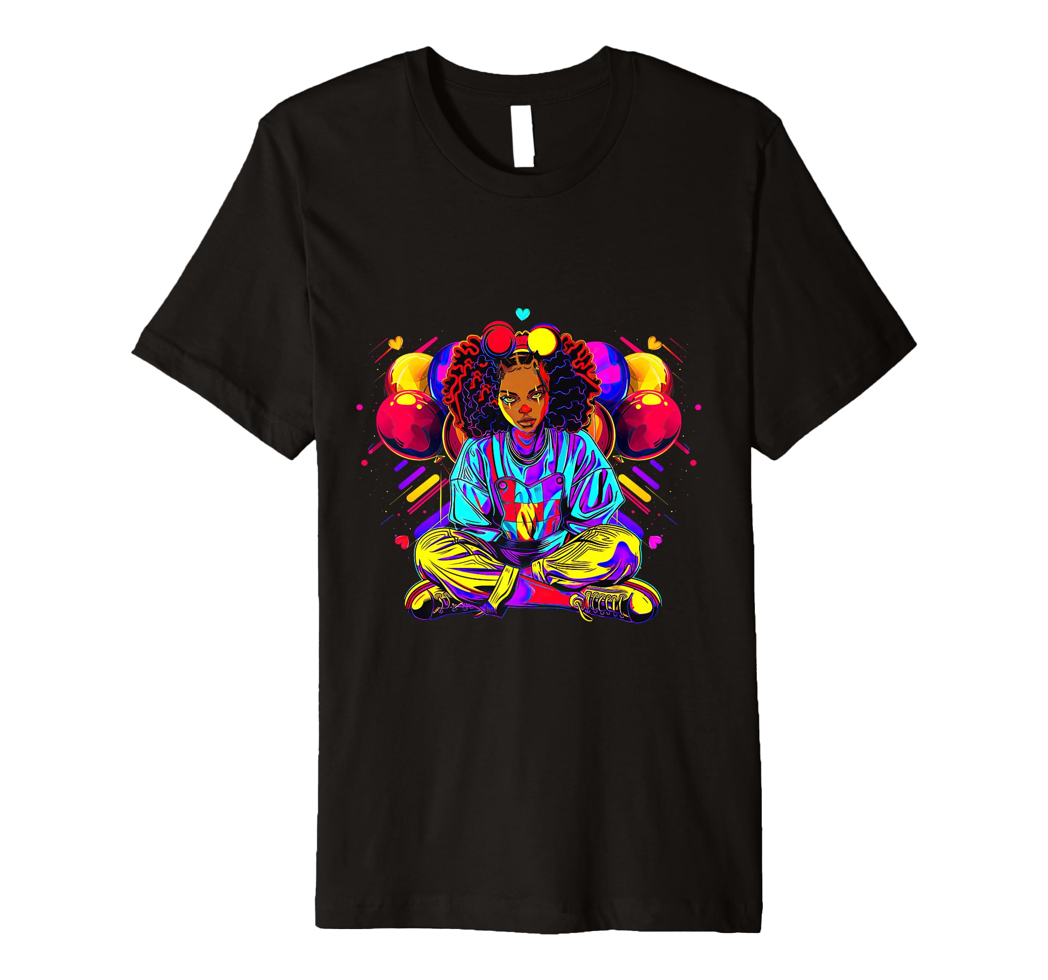 Streetwear Synthwave 80S 90S Black Pride T-Shirt - Minimalist Print Unisex - T-Shirt, Sweatshirt, Hoodie