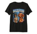 Dachshund 80S Dog Lover Funny 90S Tri T-Shirt - Minimalist Print Unisex - T-Shirt, Sweatshirt, Hoodie