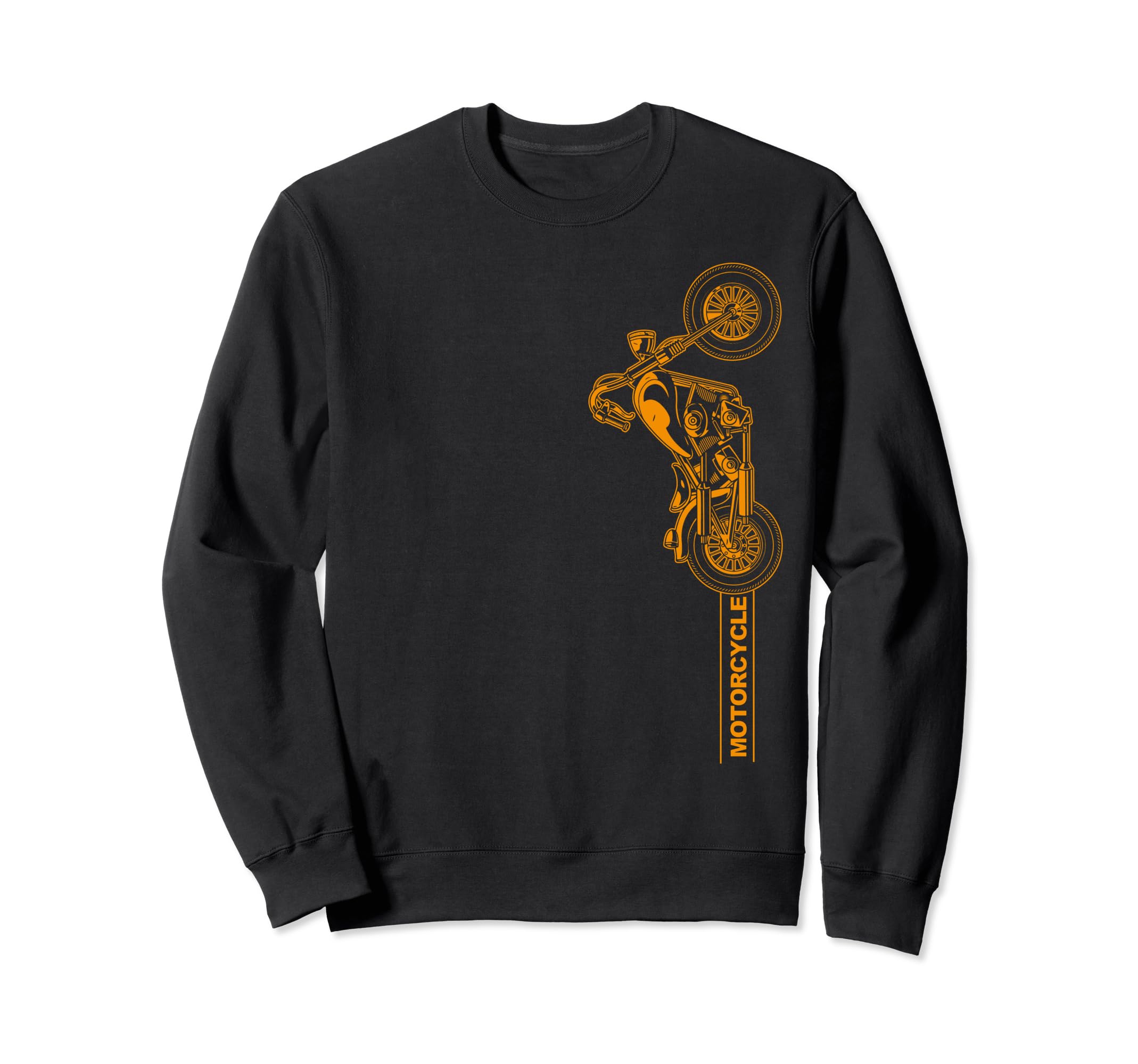Biker Black Motorcycle Sweatshirt - Streetwear Style for Adults - T-Shirt, Sweatshirt, Hoodie