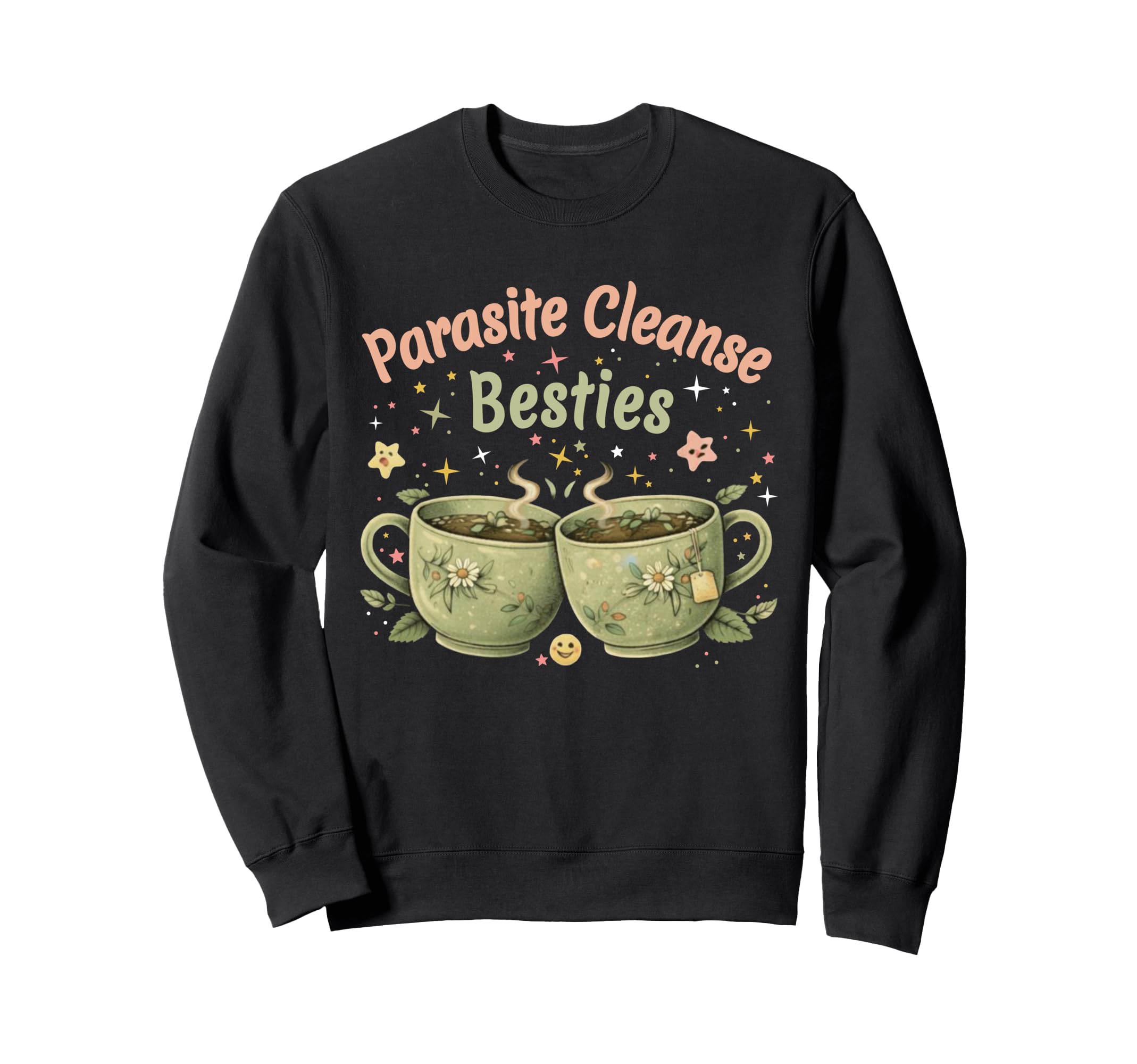Funny Wellness Vibes Aesthetic Tea Sweatshirt - Trendy Graphic Men Women - T-Shirt, Sweatshirt, Hoodie