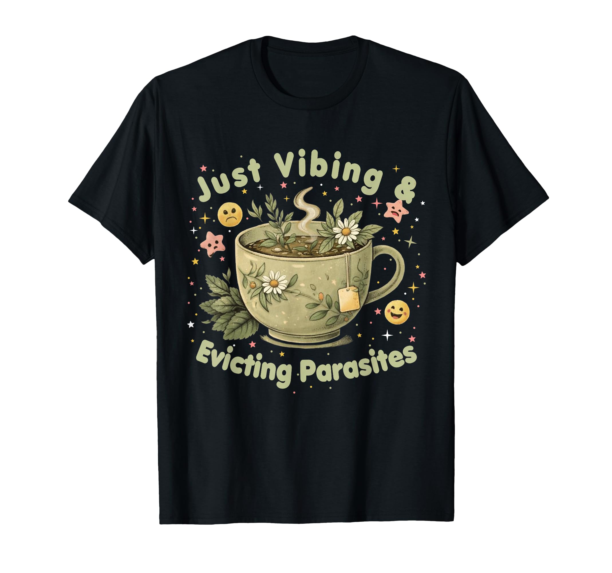 Funny Wellness Vibes Aesthetic Tea T-Shirt - Streetwear Style for Adults - T-Shirt, Sweatshirt, Hoodie