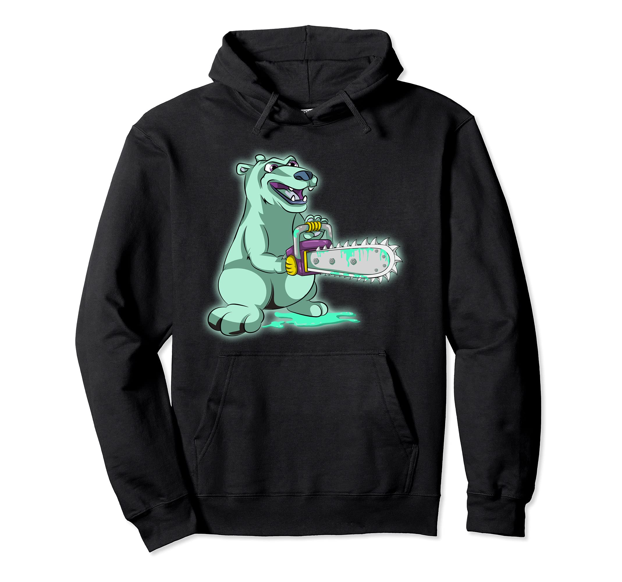 Scary Vaporwave Animal Synthwave 80S Hoodie - Custom Art Print Men Women - T-Shirt, Sweatshirt, Hoodie