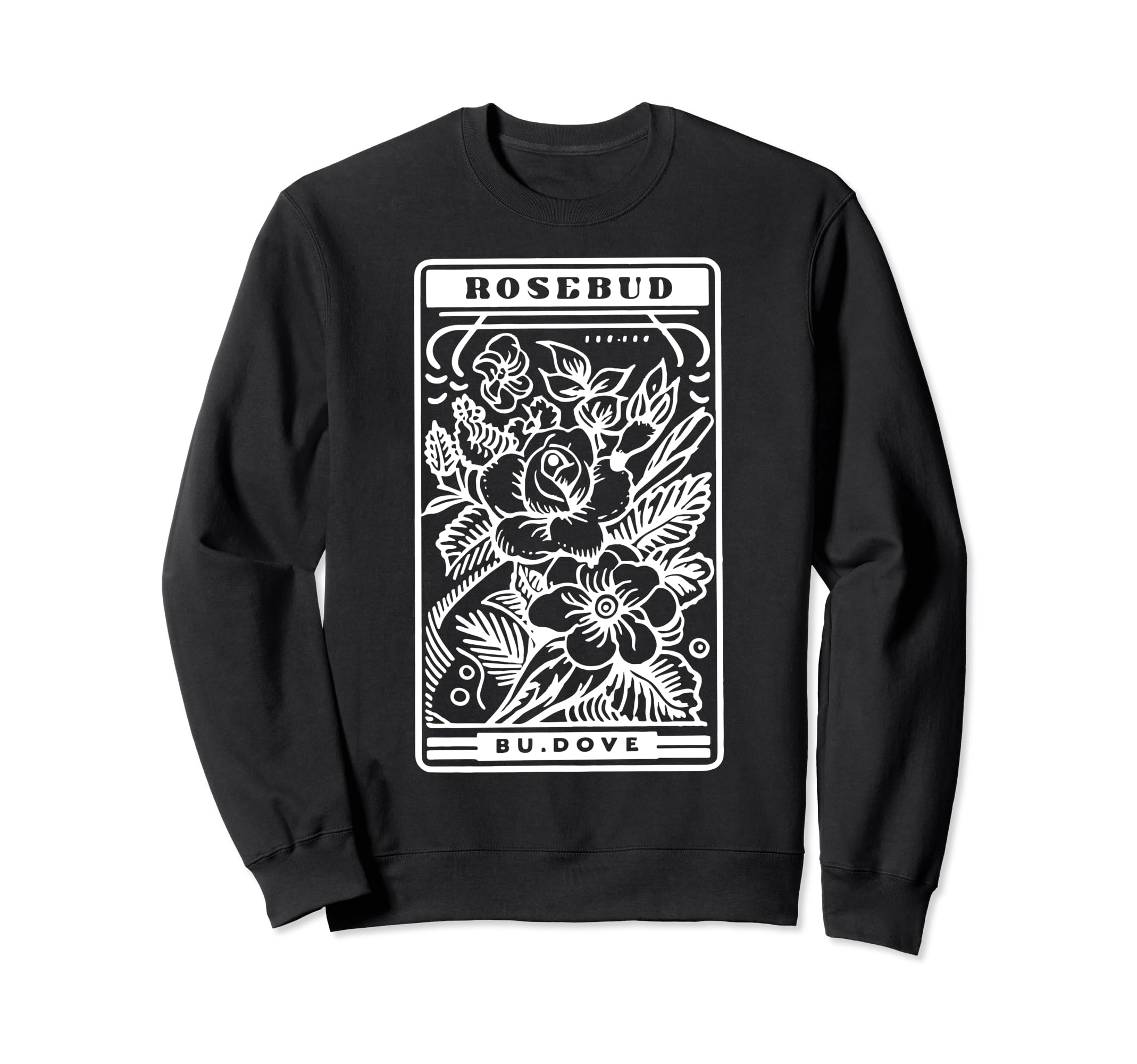 Rosebud Paper Cut Matchbox Tattoo Sweatshirt - Streetwear Style Men Women - T-Shirt, Sweatshirt, Hoodie