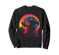 Dachshund Dog Vaporwave Synthwave 70S Sweatshirt - Novelty Apparel Unisex - T-Shirt, Sweatshirt, Hoodie