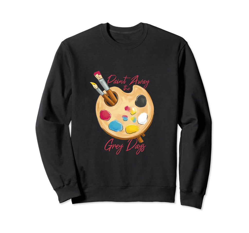 Painter Color Palette Depression Sweatshirt - Graphic Print Men Women - T-Shirt, Sweatshirt, Hoodie