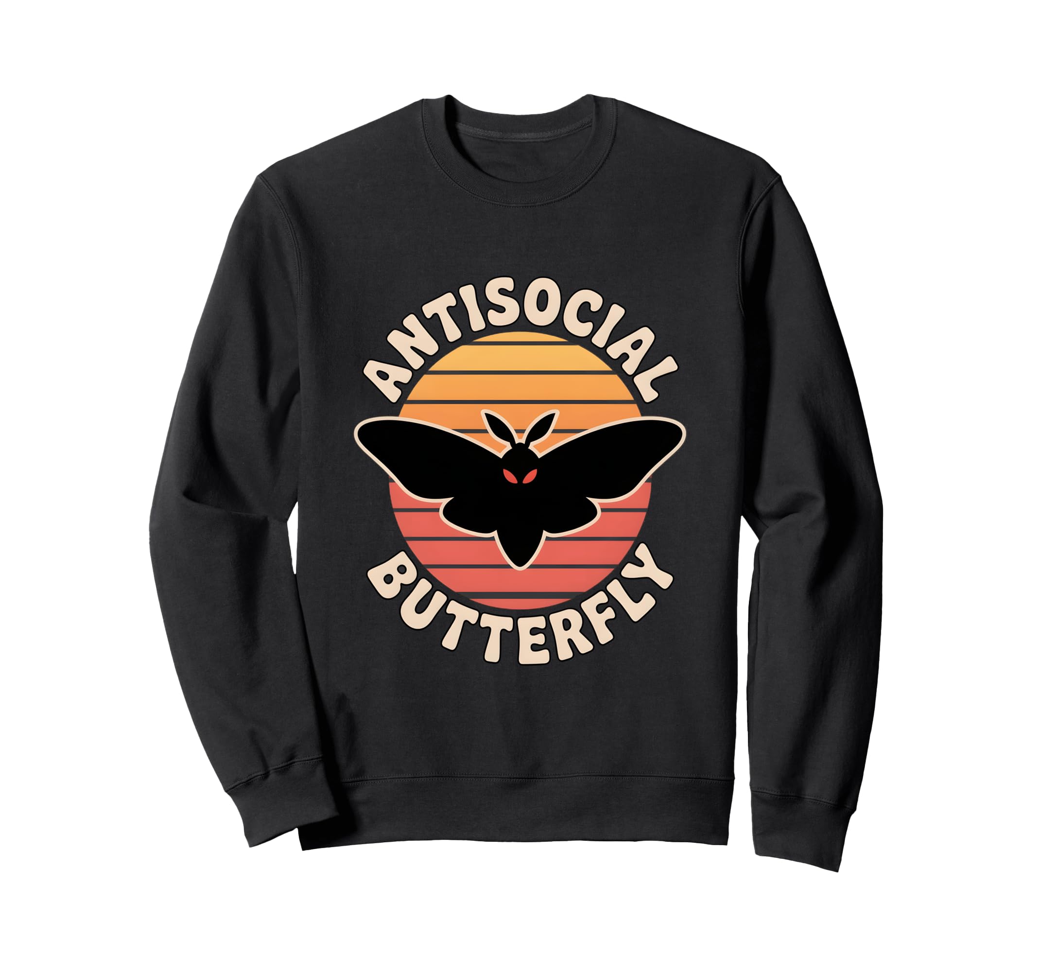 Moth Mann Cryptid Mothman Anti Sweatshirt - Fun Novelty Design Unisex - T-Shirt, Sweatshirt, Hoodie