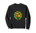 Floral Hexagon Botanical Yellow Art Sweatshirt - Custom Art Print Unisex - T-Shirt, Sweatshirt, Hoodie