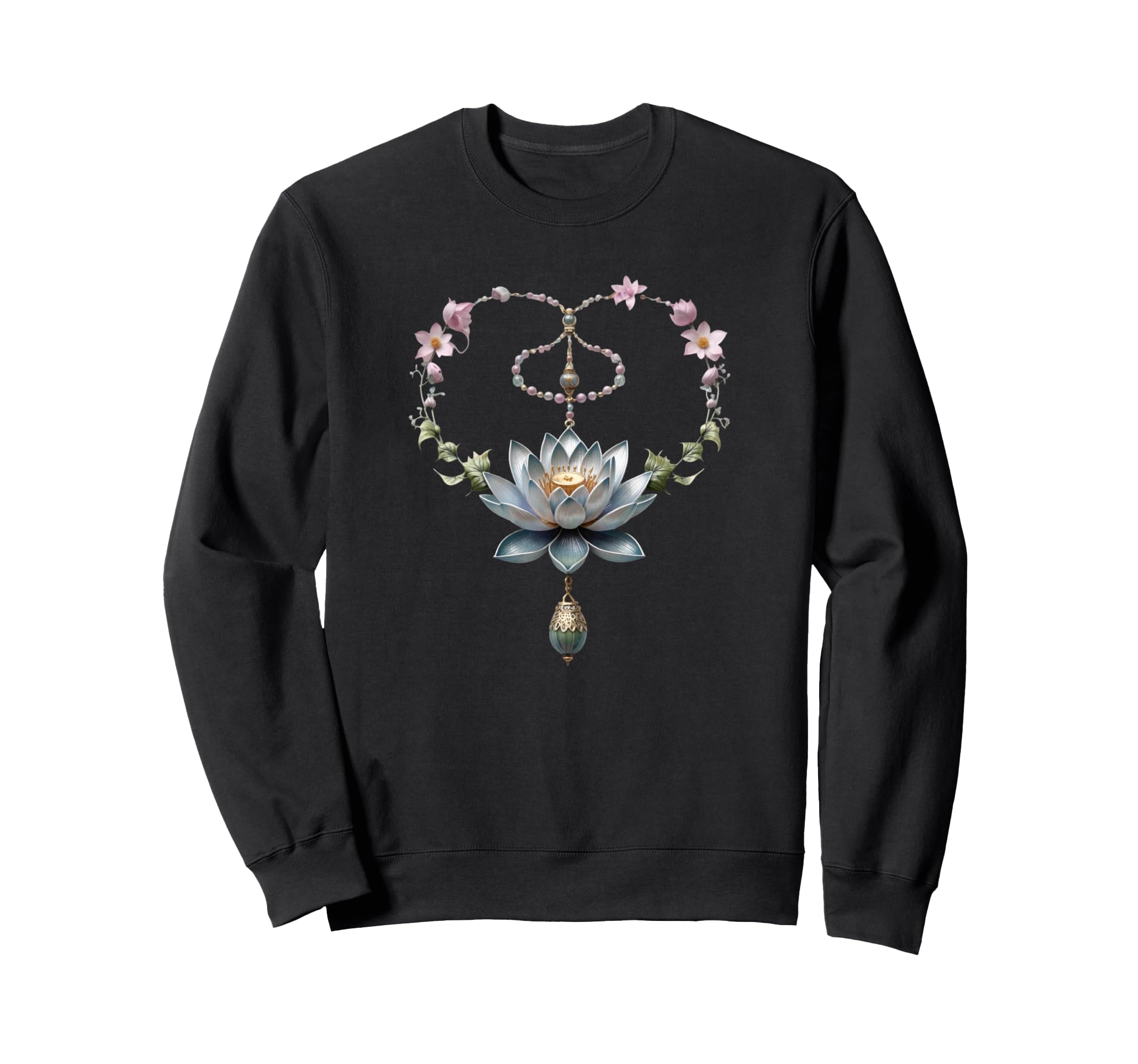 Meditation Spiritual Lotus Flower Hoodie - Trendy Graphic for Adults - T-Shirt, Sweatshirt, Hoodie