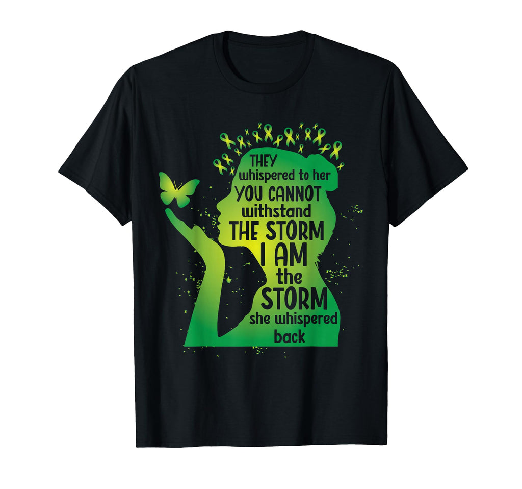 Green Awareness Ribbon Butterfly Mental T-Shirt - Unique Graphic Unisex - T-Shirt, Sweatshirt, Hoodie