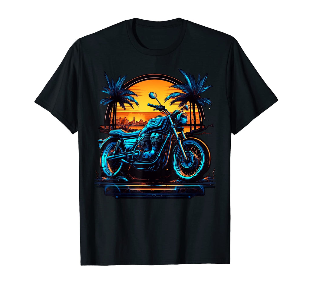 Motorcycle Bike Synthwave Biker T-Shirt - Streetwear Style Unisex - T-Shirt, Sweatshirt, Hoodie