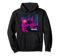 Miami Synthwave Vaporwave Sunset Palm Hoodie - Graphic Print for Adults - T-Shirt, Sweatshirt, Hoodie