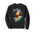 Abstract Colorful 60S 70S Stylish Sweatshirt - Graphic Print for Adults - T-Shirt, Sweatshirt, Hoodie