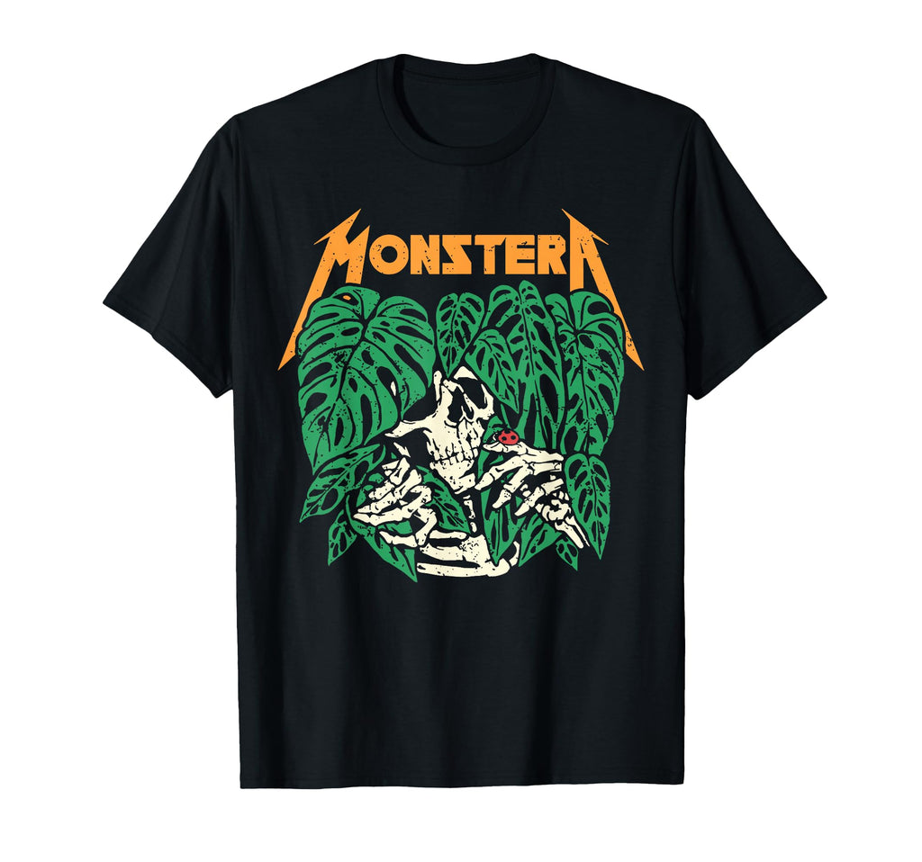 Monstera Funny Skull Plant Lover T-Shirt - Trendy Graphic for Adults - T-Shirt, Sweatshirt, Hoodie