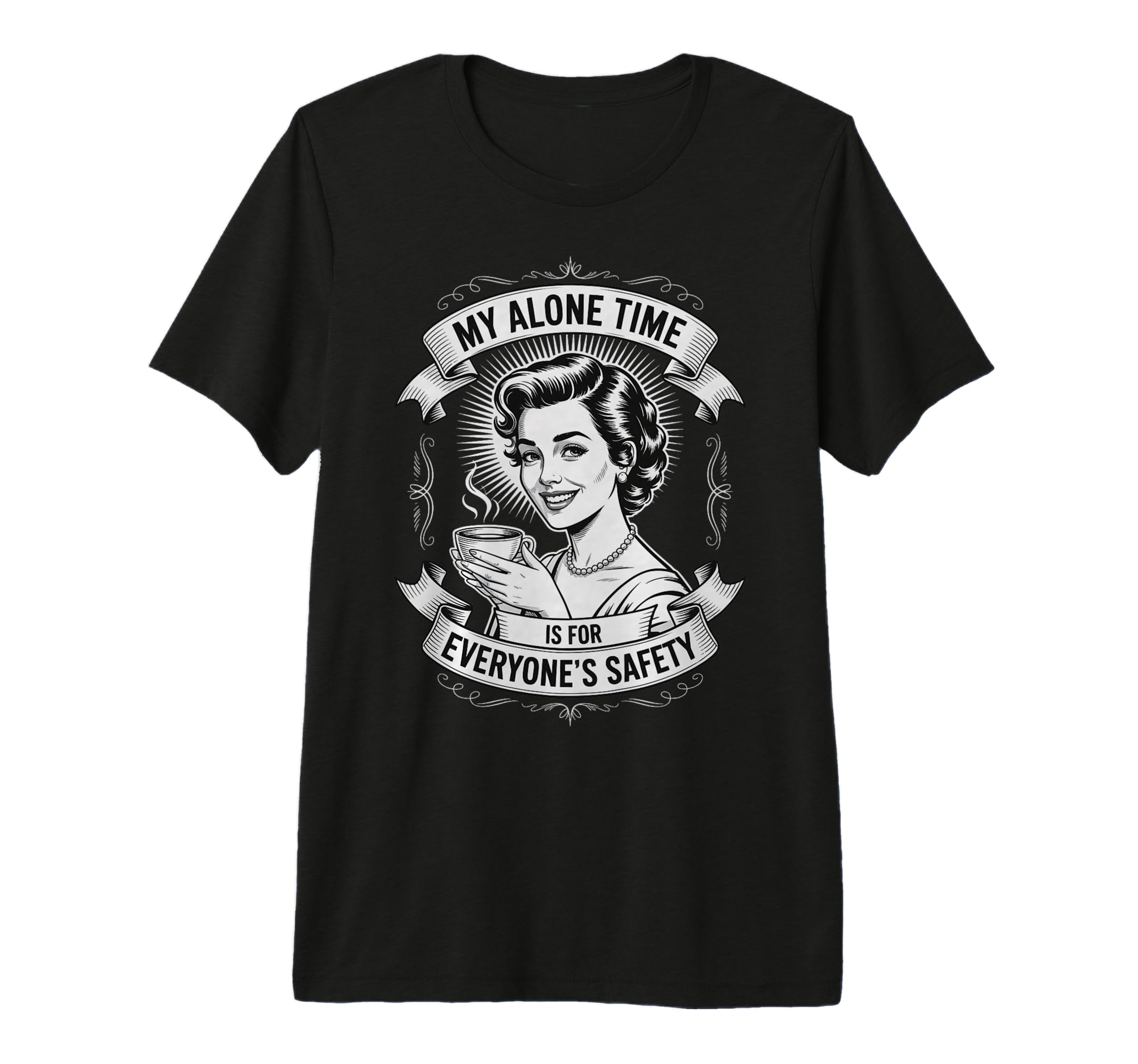 My Alone Time Is Everyones Safety Tri T-Shirt - Unique Graphic for Adults - T-Shirt, Sweatshirt, Hoodie