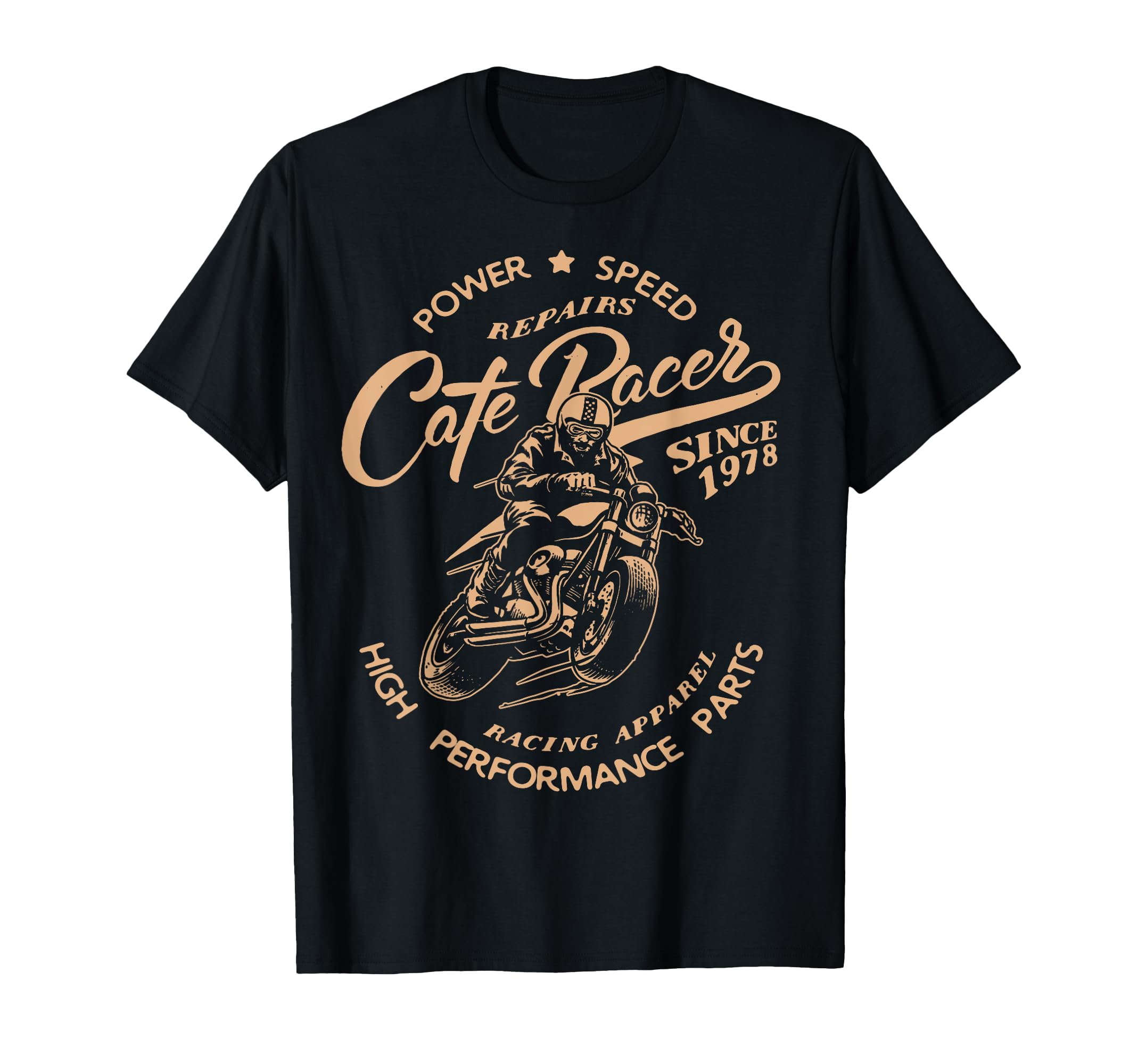 Cafe Racer Motorcycle Racing Bikers Gift T-Shirt - Graphic Print Men Women - T-Shirt, Sweatshirt, Hoodie