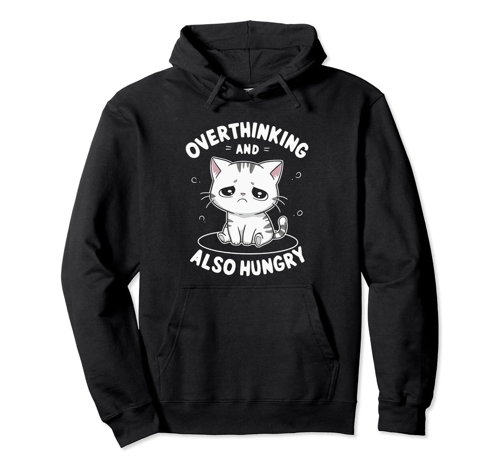 Hungry Overthinker Food Anxiety Sweatshirt - Minimalist Print for Adults - T-Shirt, Sweatshirt, Hoodie