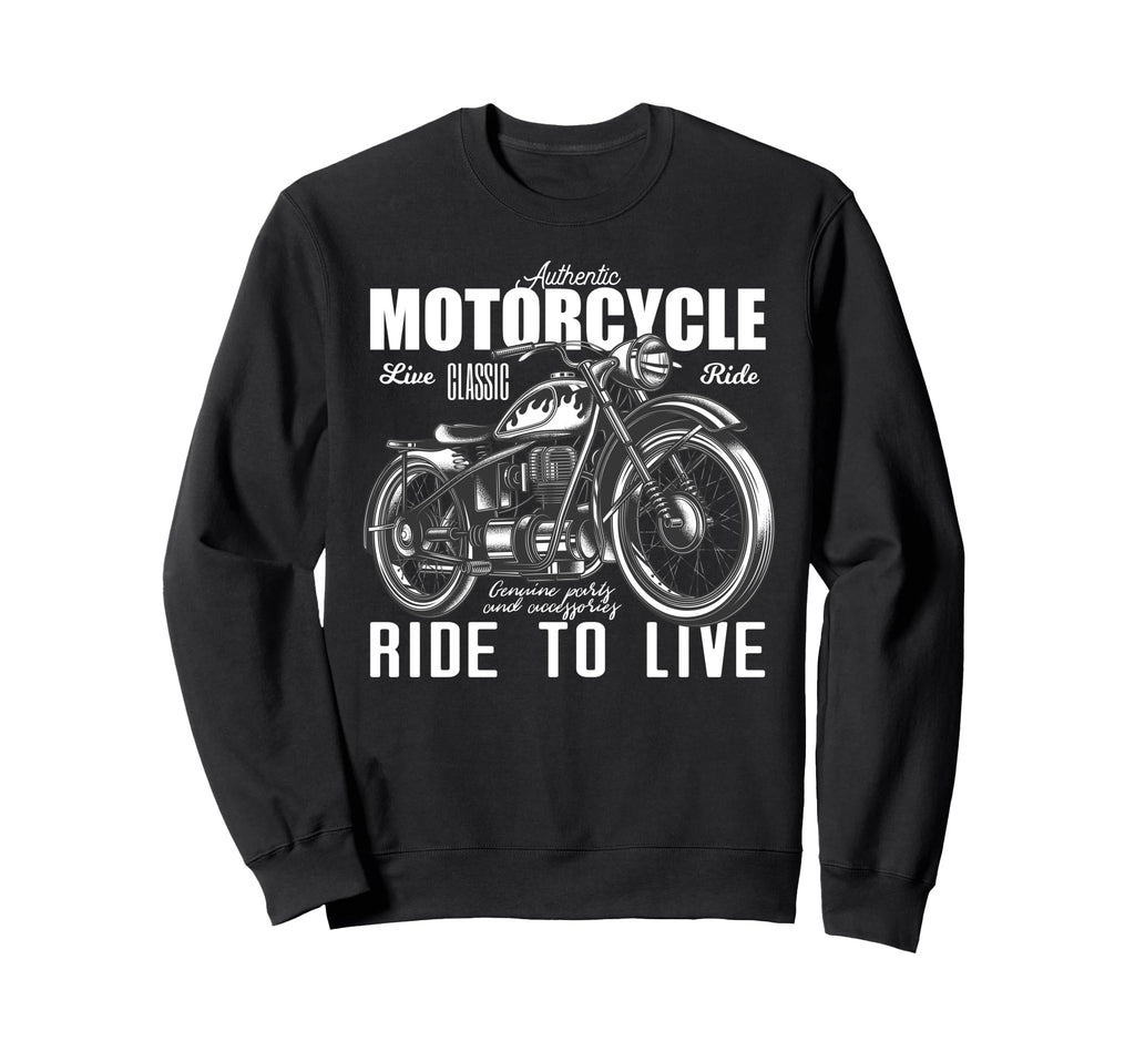 Motorcycling Biker Motorcycle Ride Sweatshirt - Novelty Apparel Men Women - T-Shirt, Sweatshirt, Hoodie