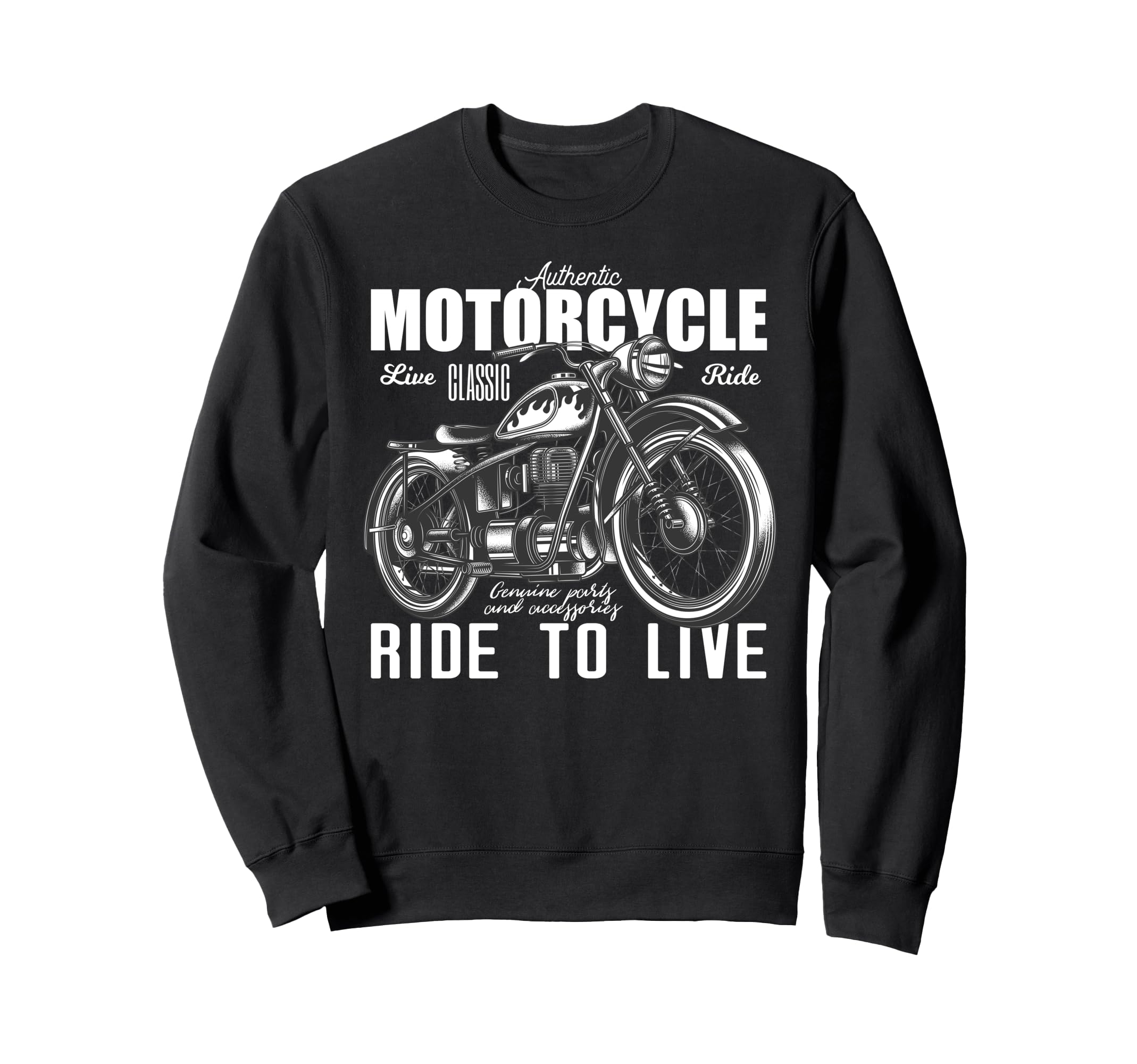 Motorcycling Biker Motorcycle Ride Sweatshirt - Novelty Apparel Men Women - T-Shirt, Sweatshirt, Hoodie