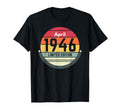 75Th Birthday April 1946 Sunset T-Shirt - Streetwear Style Unisex - T-Shirt, Sweatshirt, Hoodie