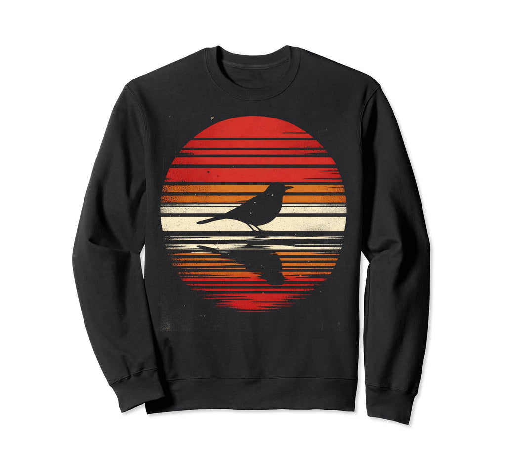 Nightingale Bird Sunset Safari 70S Sweatshirt - Novelty Apparel Unisex - T-Shirt, Sweatshirt, Hoodie