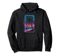 Retrowave Palm Tree 1980S Synthwave Hoodie - Minimalist Print Unisex - T-Shirt, Sweatshirt, Hoodie