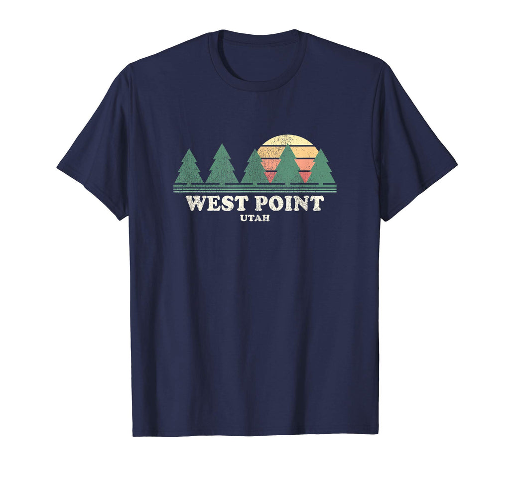 West Point Ut Throwback 70S T-Shirt - Minimalist Print Unisex - T-Shirt, Sweatshirt, Hoodie