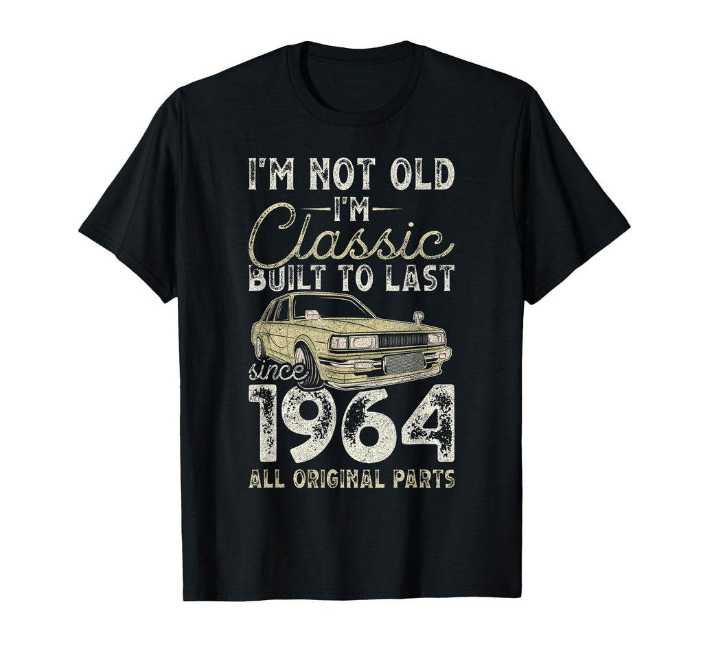 62Nd Birthday Since 1964 Car 62 Year T-Shirt - Trendy Graphic for Adults - T-Shirt, Sweatshirt, Hoodie