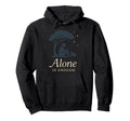 Introvert Alone Is Enough Social Battery Low Hoodie - Graphic Print Unisex - T-Shirt, Sweatshirt, Hoodie