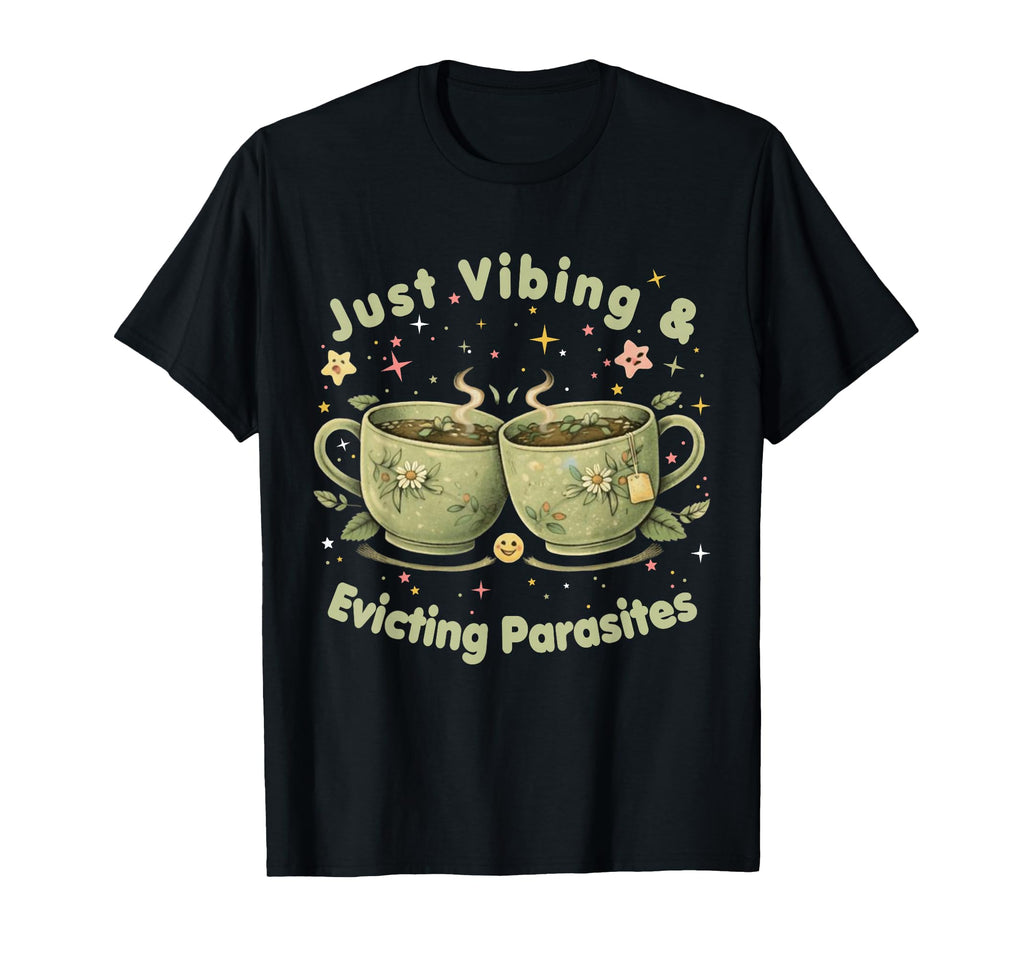 Funny Wellness Vibes Aesthetic Tea T-Shirt - Custom Art Print Men Women - T-Shirt, Sweatshirt, Hoodie