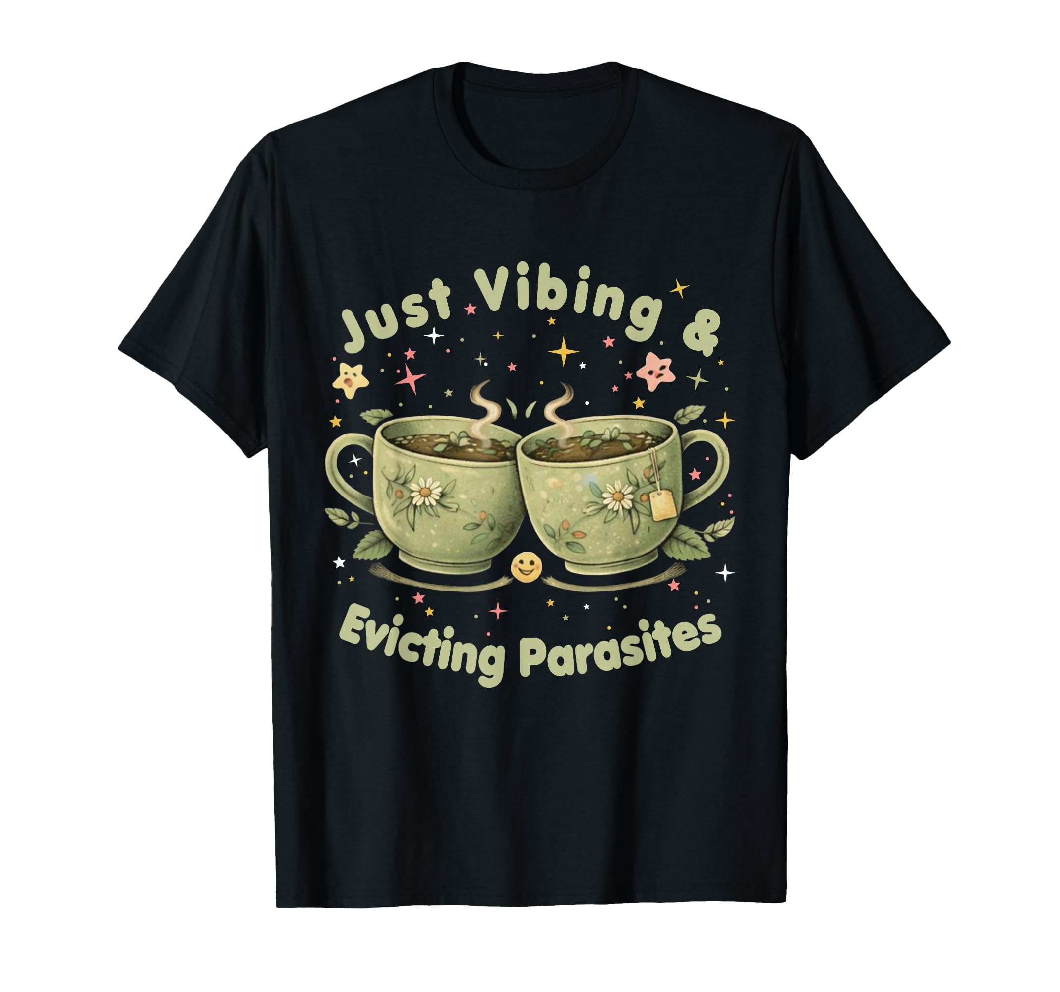 Funny Wellness Vibes Aesthetic Tea T-Shirt - Custom Art Print Men Women - T-Shirt, Sweatshirt, Hoodie