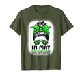 May We Wear Green Messy Bun Mental T-Shirt - Minimalist Print Unisex - T-Shirt, Sweatshirt, Hoodie