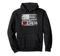 American Flag 1N23456 Gear 1 Down 6 Up Hoodie - Custom Art Print Men Women - T-Shirt, Sweatshirt, Hoodie