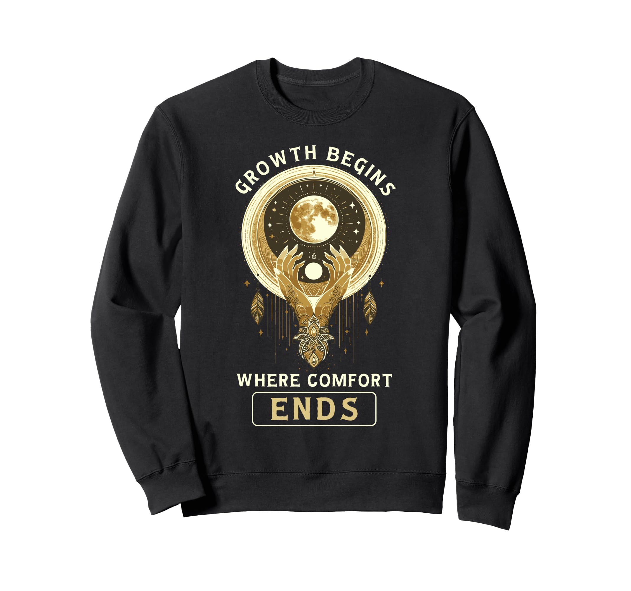 Personal Growth Mindset Celestial Full Sweatshirt - Graphic Print Unisex - T-Shirt, Sweatshirt, Hoodie