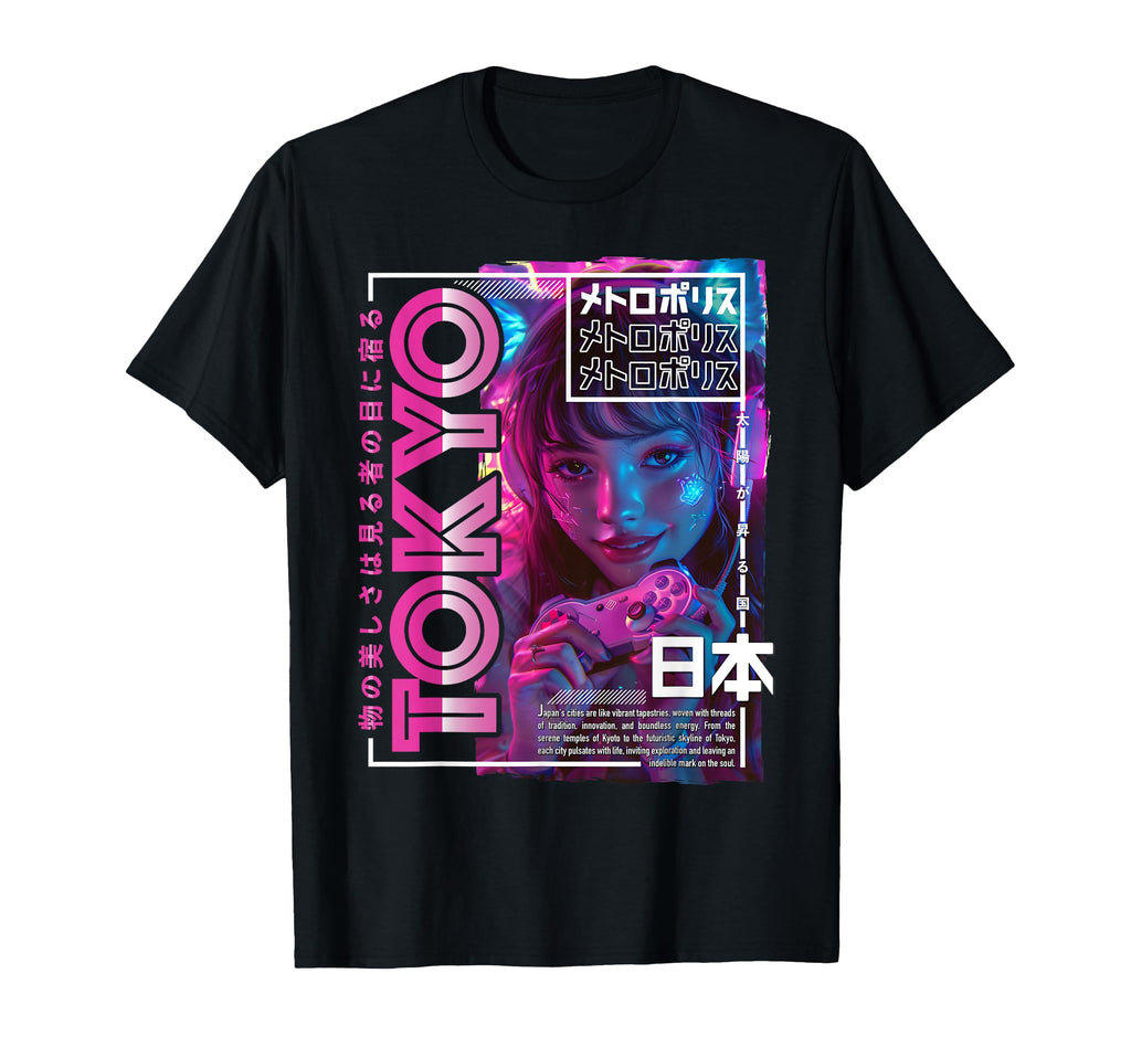 Tokyo City 80S Synthwave E Japan Tokyo T-Shirt - Unique Graphic Unisex - T-Shirt, Sweatshirt, Hoodie