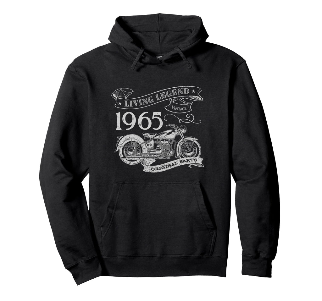 60Th Birthday 1965 Living Legend Motorcycle Hoodie - Trendy Graphic Unisex - T-Shirt, Sweatshirt, Hoodie