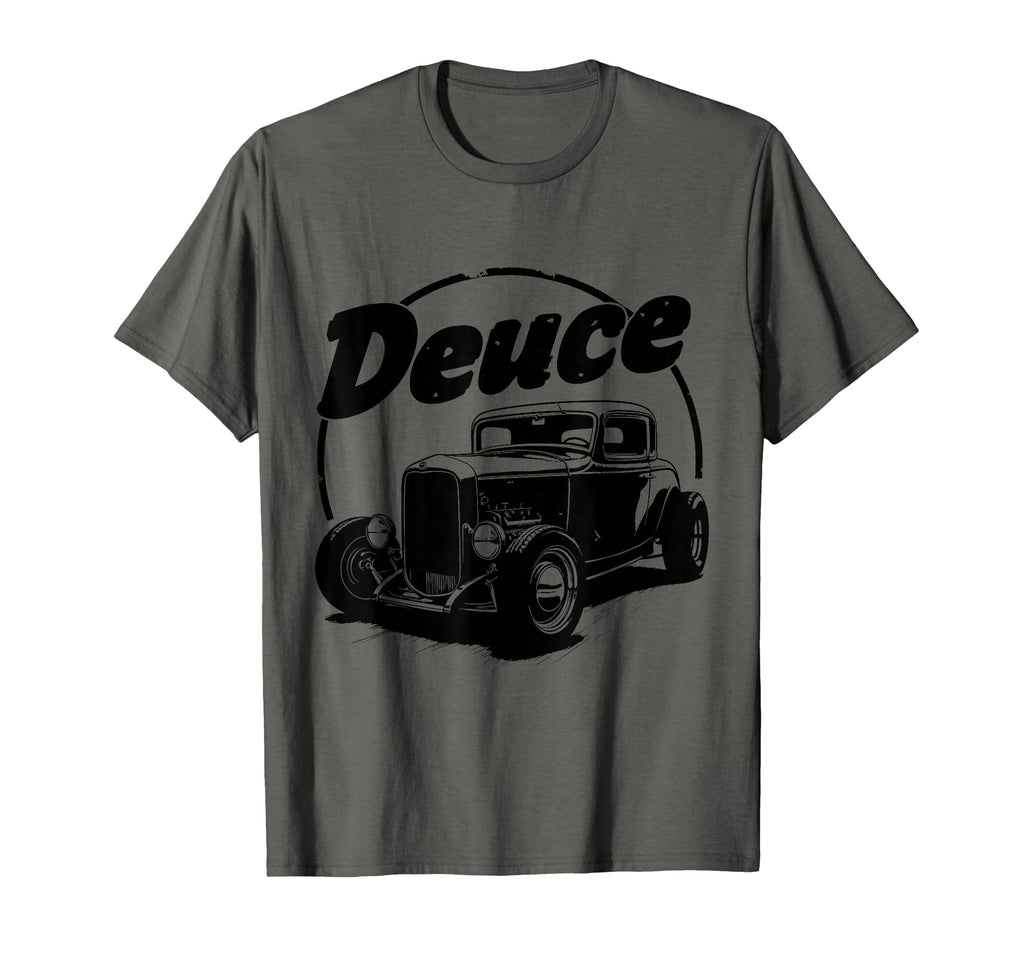 Deuce Hot Rod Car Deuce Coupe T-Shirt - Unique Graphic for Adults - T-Shirt, Sweatshirt, Hoodie