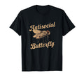 Antisocial Butterfly Housefly Introvert T-Shirt - Trendy Graphic Men Women - T-Shirt, Sweatshirt, Hoodie