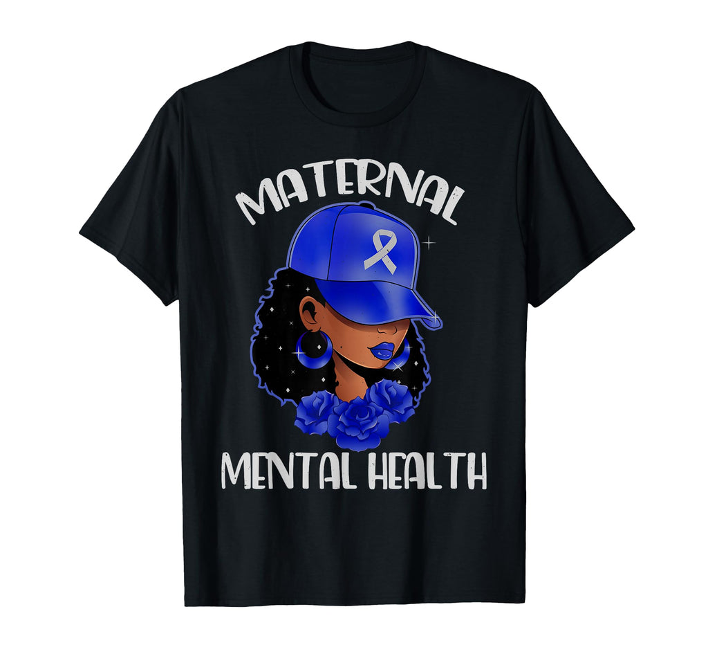 Maternal Mental Health Awareness Black T-Shirt - Unique Graphic Unisex - T-Shirt, Sweatshirt, Hoodie