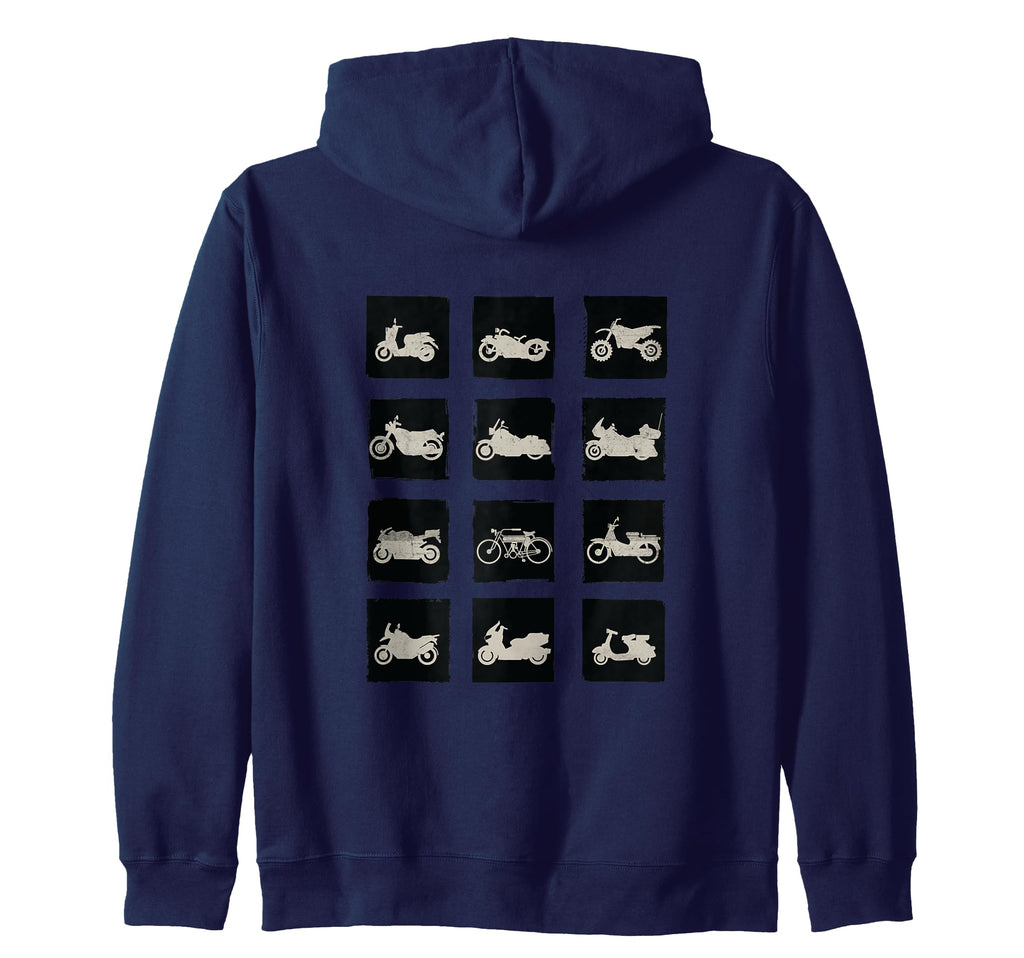 Motorcycle Silhouette Grunge Sweatshirt - Custom Art Print Men Women - T-Shirt, Sweatshirt, Hoodie