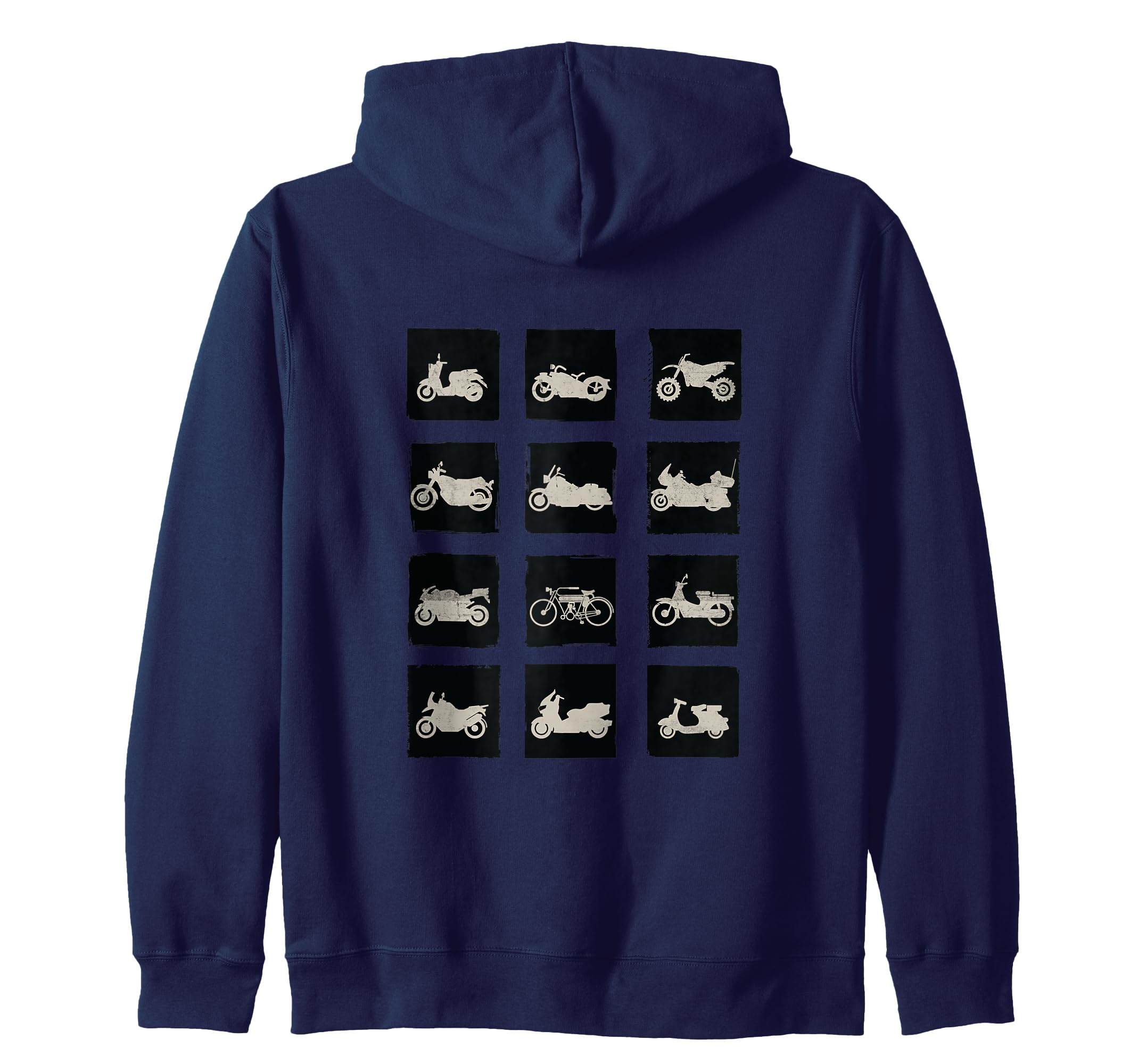 Motorcycle Silhouette Grunge Sweatshirt - Custom Art Print Men Women - T-Shirt, Sweatshirt, Hoodie