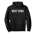 West Town Chicago Illinois Flag Hoodie - Novelty Apparel Men Women - T-Shirt, Sweatshirt, Hoodie