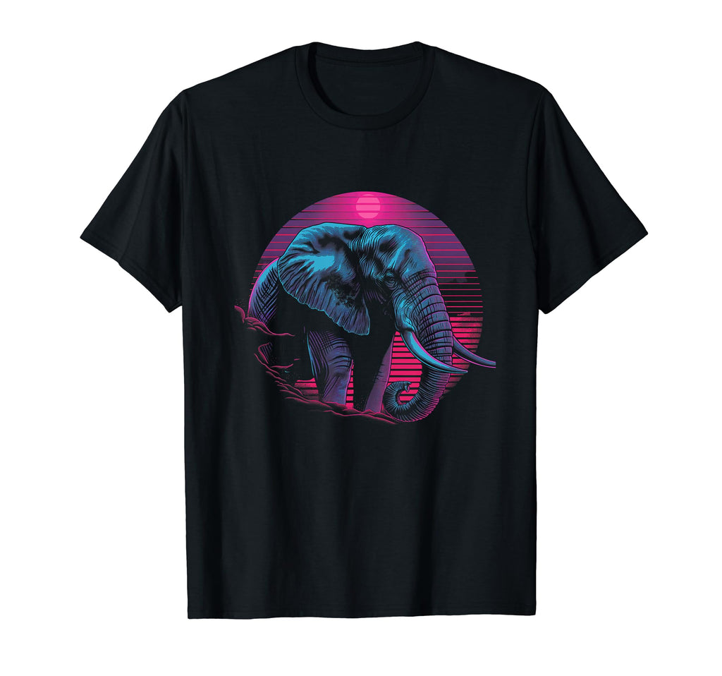 Elephant Vaporwave Aesthetic T-Shirt - Streetwear Style Men Women - T-Shirt, Sweatshirt, Hoodie